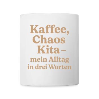 Kaffee Chaos Kita (milchkaffee) - Tasse - Weiß - Vorne