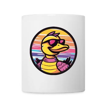 Ente Cool Comic - Tasse - Weiß - Vorne