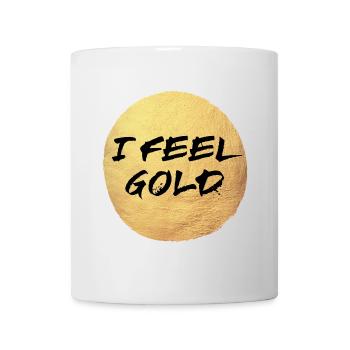 Cercle de yoga d’or Sentiment de soleil Méditation exclusive - Mug blanc - blanc - Devant