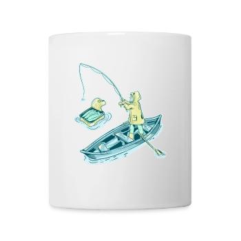 Pêche à la sardine - Mug blanc - blanc - Devant