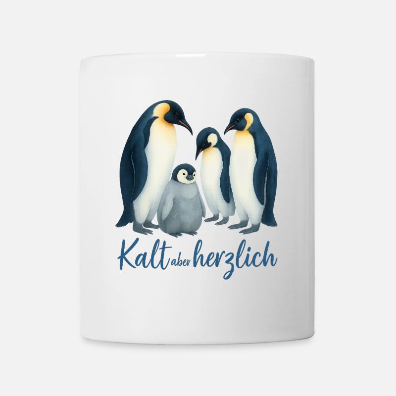 Manchots bleus d’hiver - Mug blanc - blanc