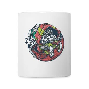 Red-Helmeted Astronaut Zombie - Mug - white - Front