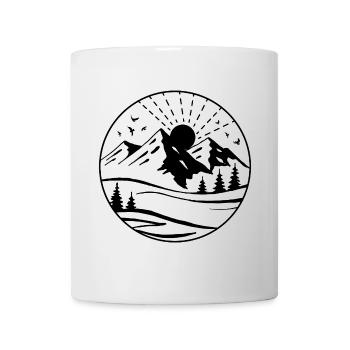 Gebirge - Tasse - Weiß - Vorne