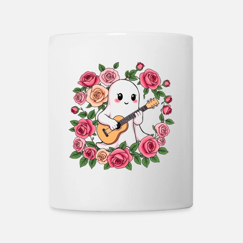 Ghost plays guitar - Mug - white