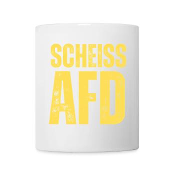 Scheiss AFD - Tasse - Weiß - Vorne