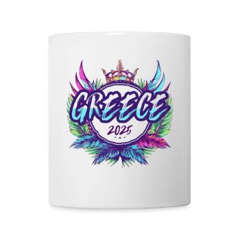 Grèce 2025 Coloré - Mug blanc - blanc - Devant