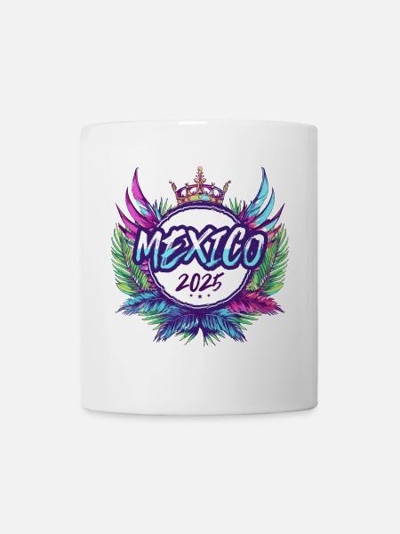 Mexiko 2025 Bunt - Tasse - Weiß