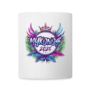 Mykonos 2025 Bunt - Tasse - Weiß - Vorne