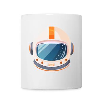 Retro Weltraum Helm - Tasse - Weiß - Vorne