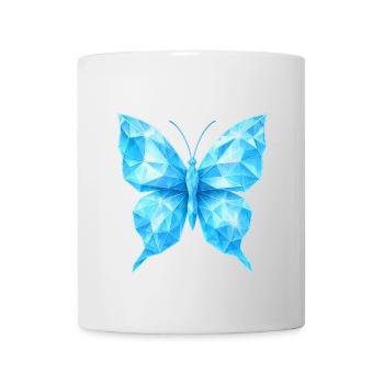 Papillon en diamant | Élégance géométrique - Mug blanc - blanc - Devant