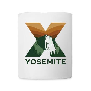 Yosemite El Capitan Logo minimaliste - Mug blanc - blanc - Devant