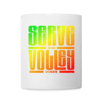 Tennis serve and volley vibes jamaica style - Tasse - Weiß - Vorne
