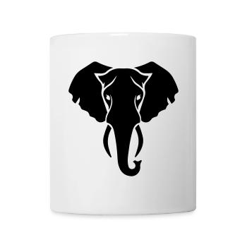 éléphant - Mug blanc - blanc - Devant