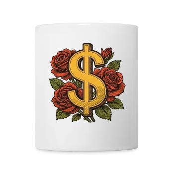 Luxus & Erfolg - Wealth Roses - Tasse - Weiß - Vorne