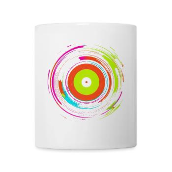 Disque vinyle Retrowave - Mug blanc - blanc - Devant
