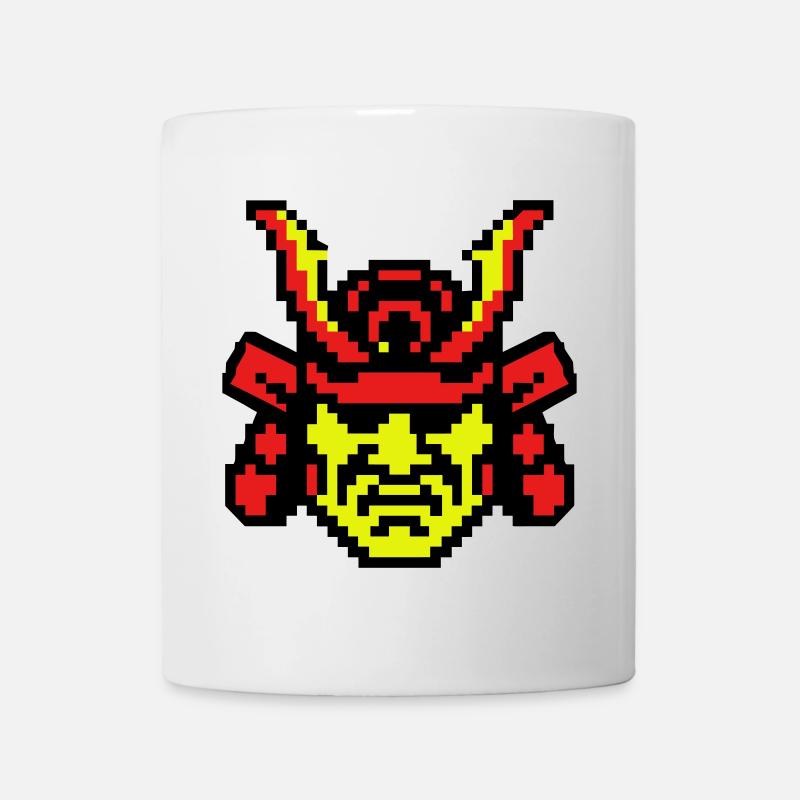 Pixel Samurai 8bit - Tasse - Weiß