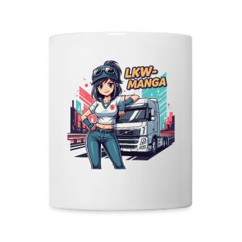 Manga de camion - Mug blanc - blanc - Devant