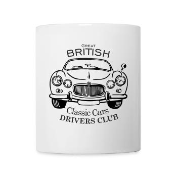 GB Classic Cars Driver Club - Tasse - Weiß - Vorne