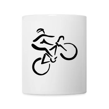 Bicycle riders - Mug - white - Front