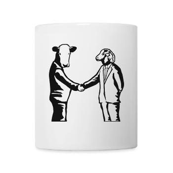 business animals - Tasse - Weiß - Vorne