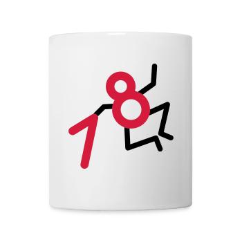 Endlich: 18 Jahre! - Tasse - Weiß - Vorne