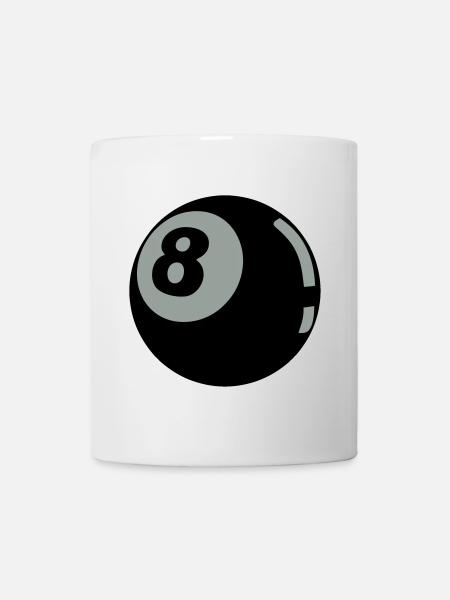 8 Ball - Mug blanc - blanc