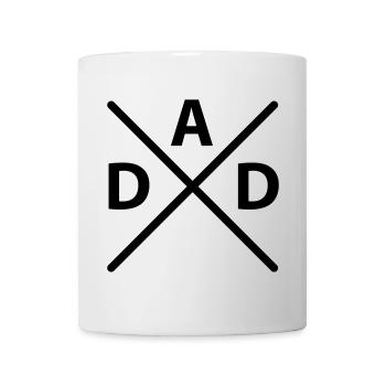 Dad Kreuz - Tasse - Weiß - Vorne