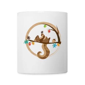 Un écureuil endormi - Mug blanc - blanc - Devant