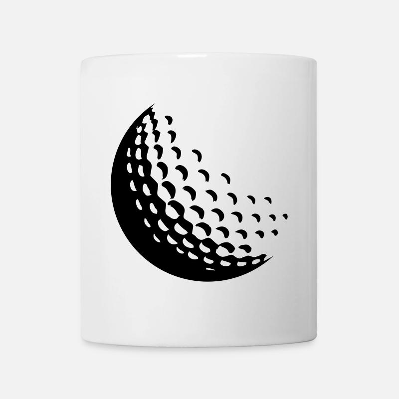 Balle de golf en mouvement - Mug blanc - blanc