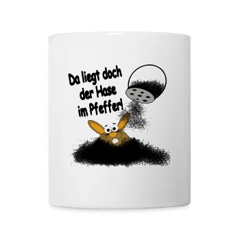 Hase im Pfeffer - Tasse - Weiß - Vorne