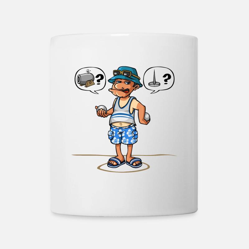 le joueur de pétanque - Mug blanc - blanc