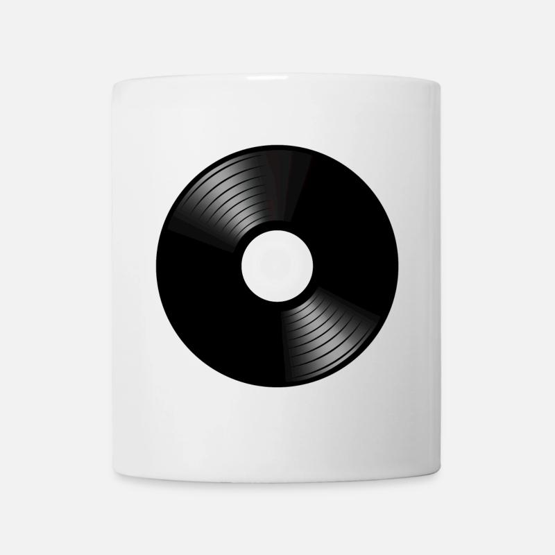 vinyl schallplatte record disc turntable DJ - Tasse - Weiß