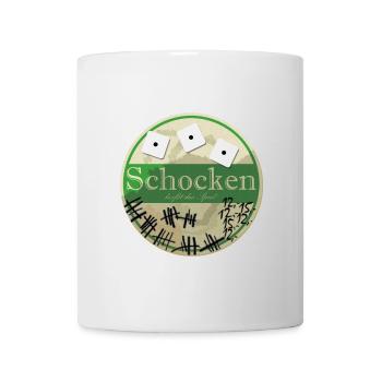 Schocken Bierdeckel - Tasse - Weiß - Vorne