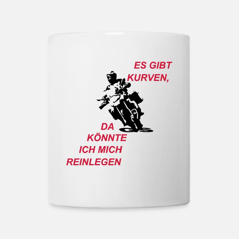 Es gibt Kurven - Tasse - Weiß