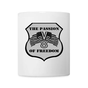 The Passion V8 of Freedom - Tasse - Weiß - Vorne