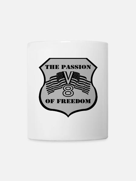 The Passion V8 of Freedom - Tasse - Weiß