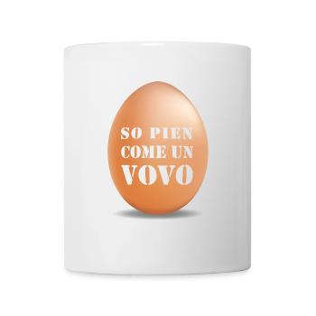 So pien come un vovo- I am full like an egg - Mug - white - Front