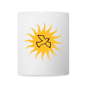 Dove of peace Sun - Mug - white - Front