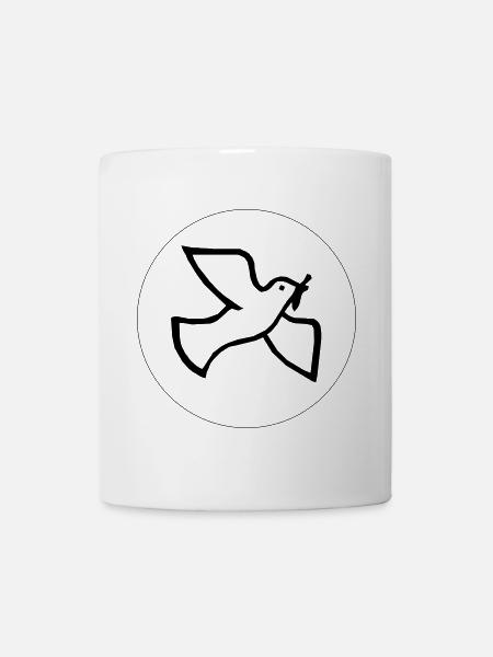 Colombe de la paix - Mug blanc - blanc