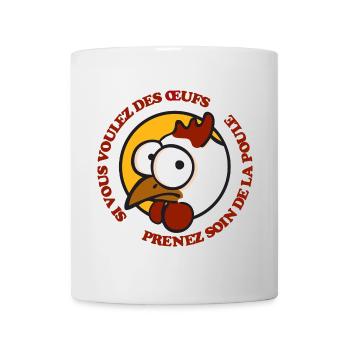 Prenez soin de la poule 1 - Tasse - Weiß - Vorne