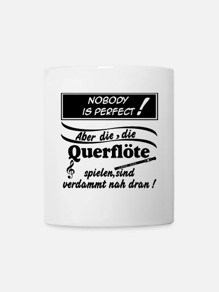 Fanfahrenzug, Spielmannszug,Querflöte...(25) - Tasse - Weiß