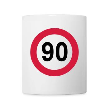 90. Geburtstag , 90 Jahre , Geburtstagsgeschenk(25 - Tasse - Weiß - Vorne