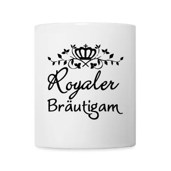 Royaler Bräutigam Geschenk - Tasse - Weiß - Vorne