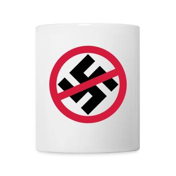 Gegen Nazis - Tasse - Weiß - Vorne