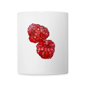 Himbeeren  - Tasse - Weiß - Vorne