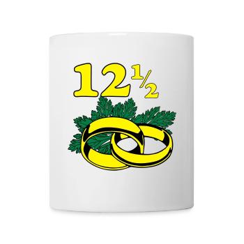 Petersilienhochzeit , Hochzeitstag (25) - Tasse - Weiß - Vorne