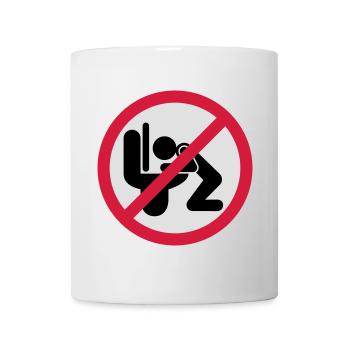 Kotzen verboten | puke | Spit | Vomit not allowed - Mug - white - Front