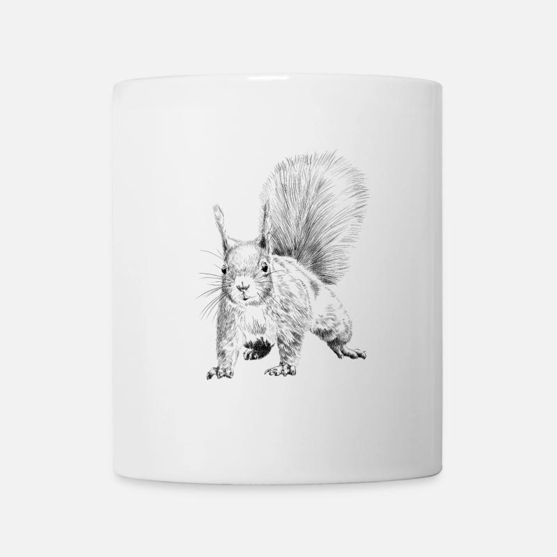 Eichhörnchen  - Tasse - Weiß