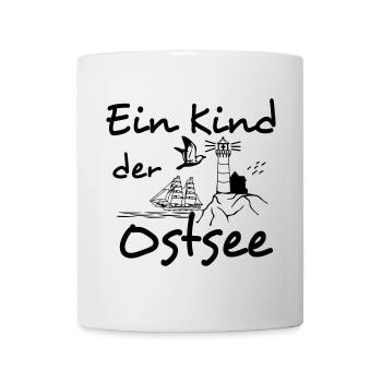 Ostsee Shirt , Fun Shirt Ein Kind der Ostsee (25) - Tasse - Weiß - Vorne