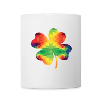 Shamrock coloré - Mug blanc - blanc - Devant